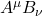 A^\mu B_\nu