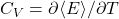C_V = \partial\langle E\rangle/\partial T
