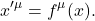 \[ x'^\mu=f^\mu(x). \]