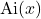 \operatorname{Ai}(x)