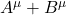A^\mu+B^\mu