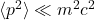 \langle p^2\rangle \ll m^2 c^2